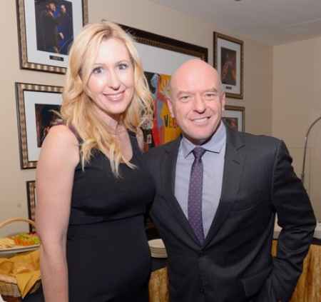 Dean Norris with his wife in a function